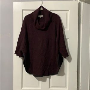 Purple/ Maroon Poncho